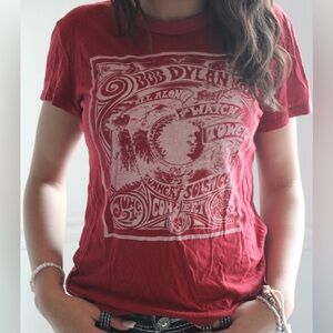 Bob Dylan Red Graphic T-Shirt